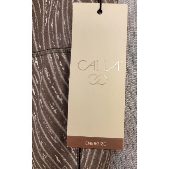 Calia XS Energize High Rise 7/8 Legging Brown White Lightweight Breathable UPF50 - Picture 7 of 7